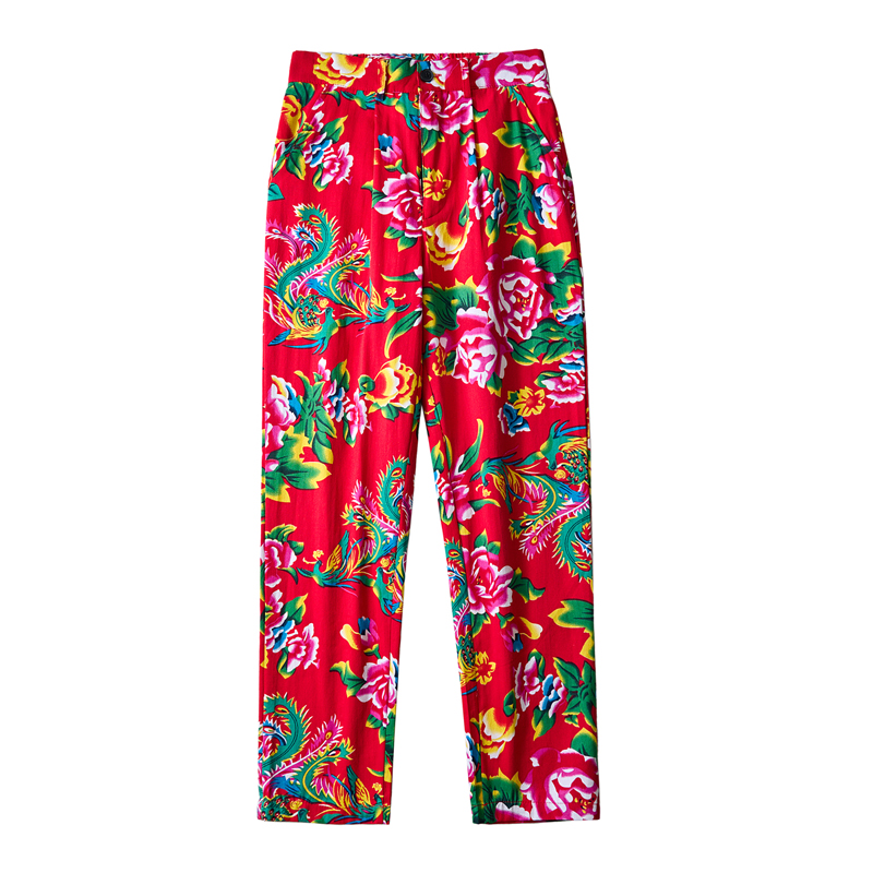 Streetwear Brand Popular - Celana panjang gaya China pria, celana