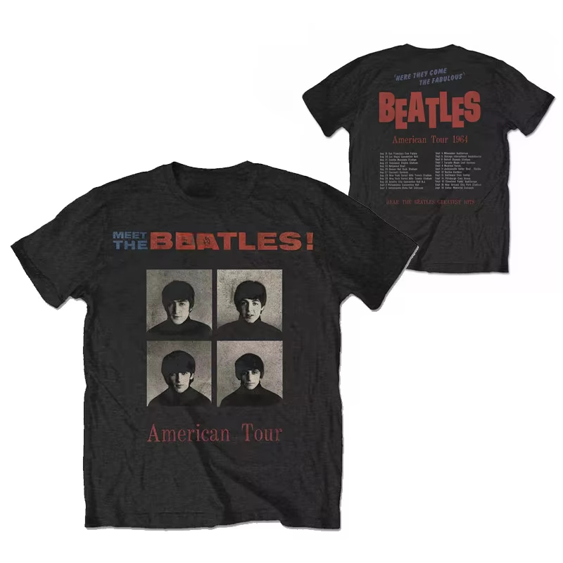 Streetwear Brand Popular - Kaos Kasual The Beatles Lennon Band