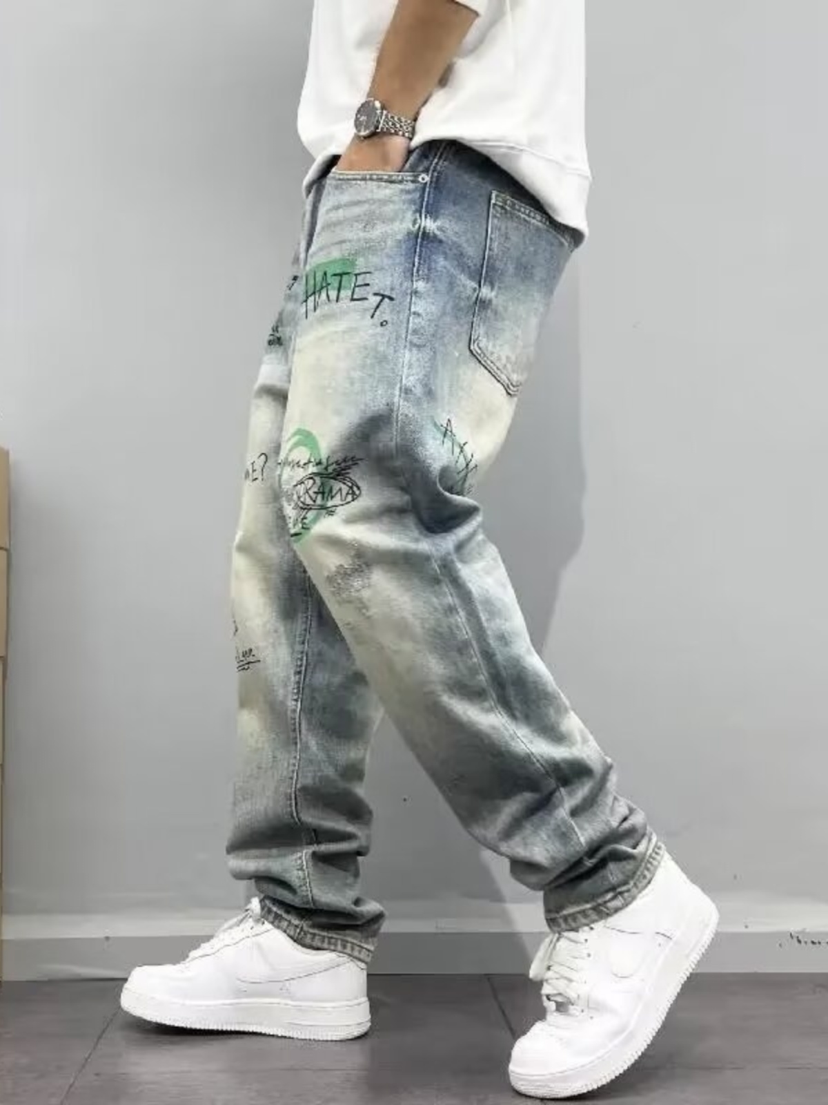 Celana Jeans Lurus Longgar Pri - Streetwear Brand Denim ulasan dan harga