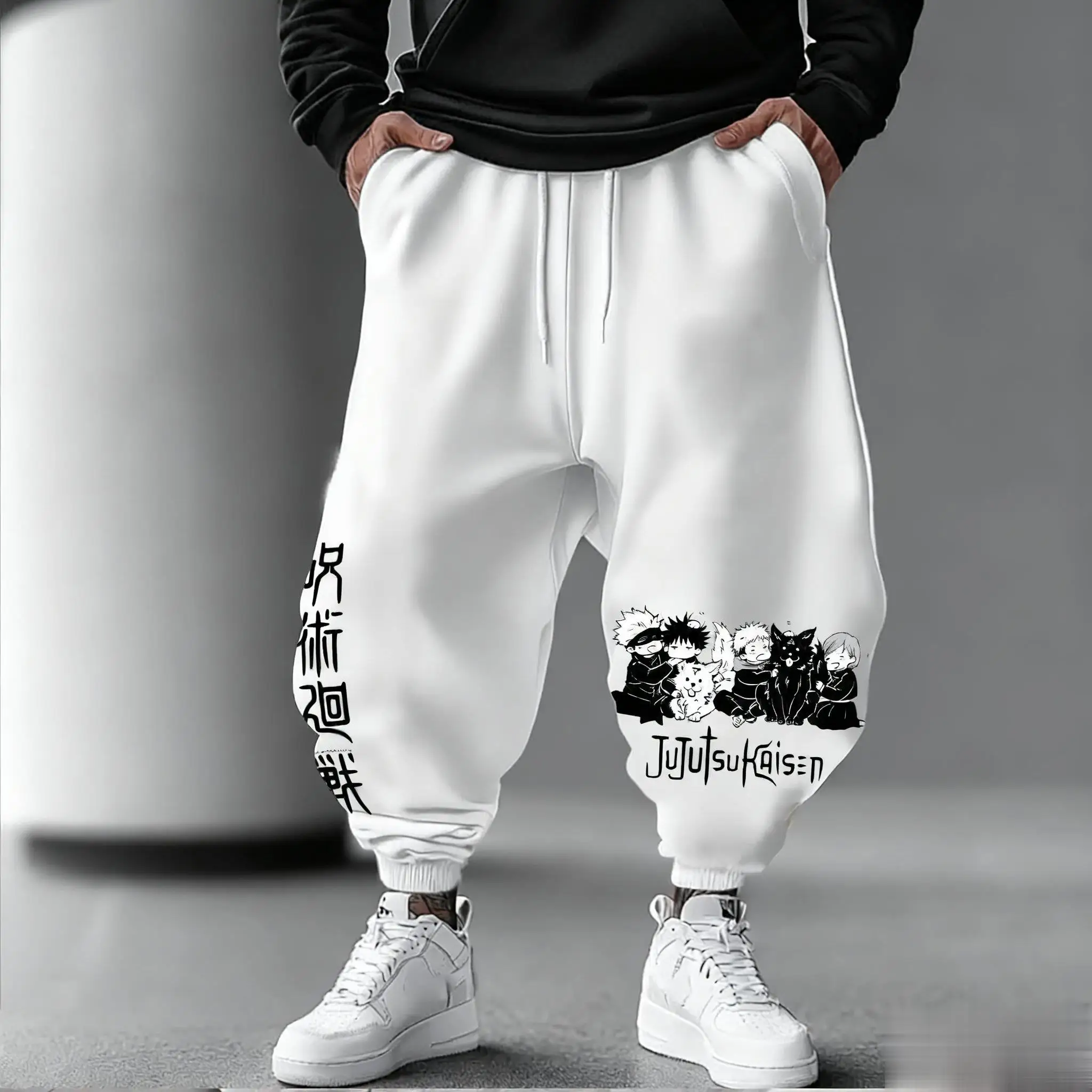 Celana Jogging Pria Jujutsu Ka - Streetwear Brand Beanie ulasan dan harga