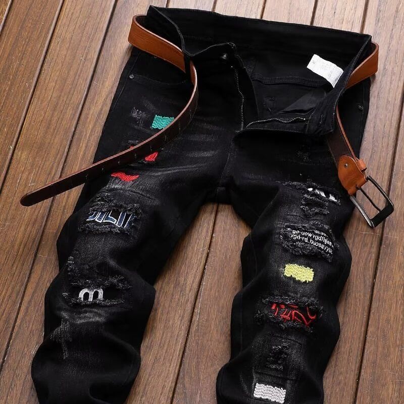 Celana Jeans Pria Desainer Kor - Streetwear Brand Denim ulasan dan harga