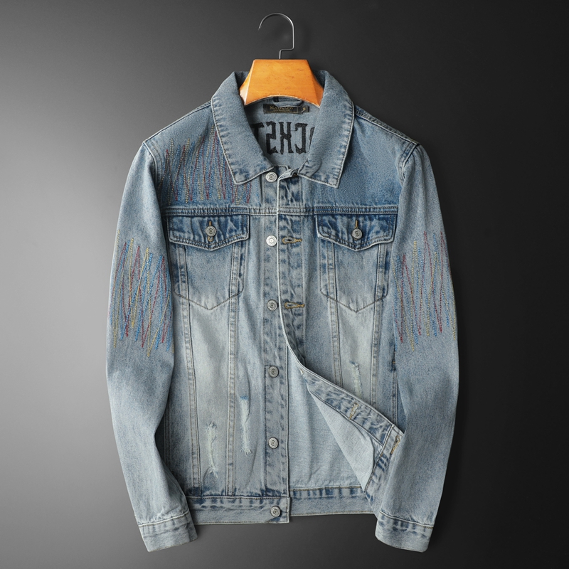 Jaket Denim dicuci Vintage pri - Streetwear High End Brand ulasan dan harga