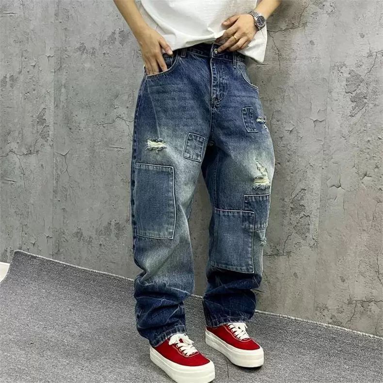 Celana Jeans Pria Model Cargo, - Streetwear Brand Denim ulasan dan harga