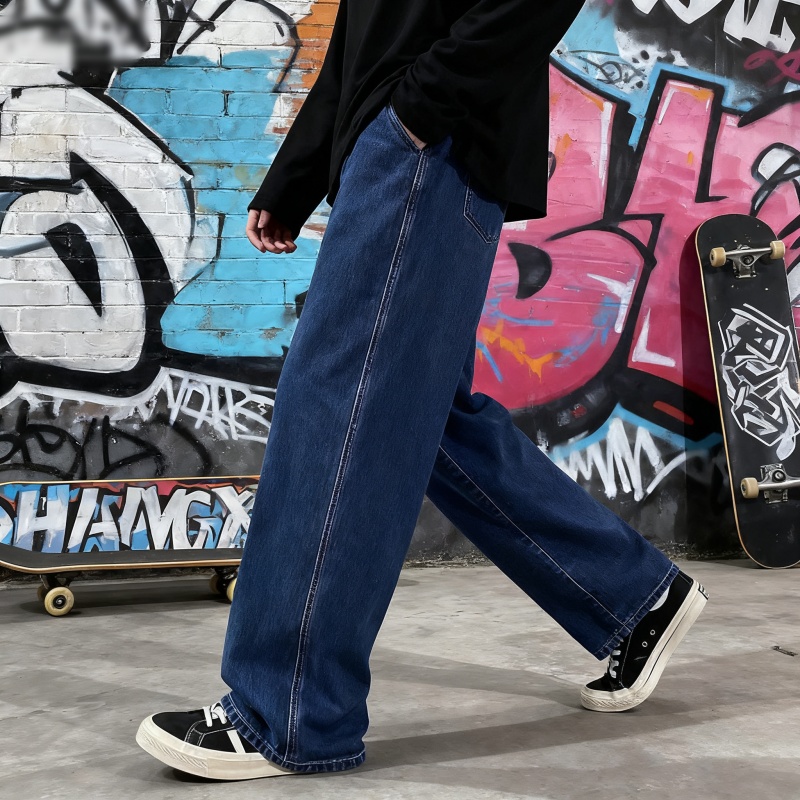 Celana Jeans Longgar Streetwea - Streetwear Brand Denim ulasan dan harga