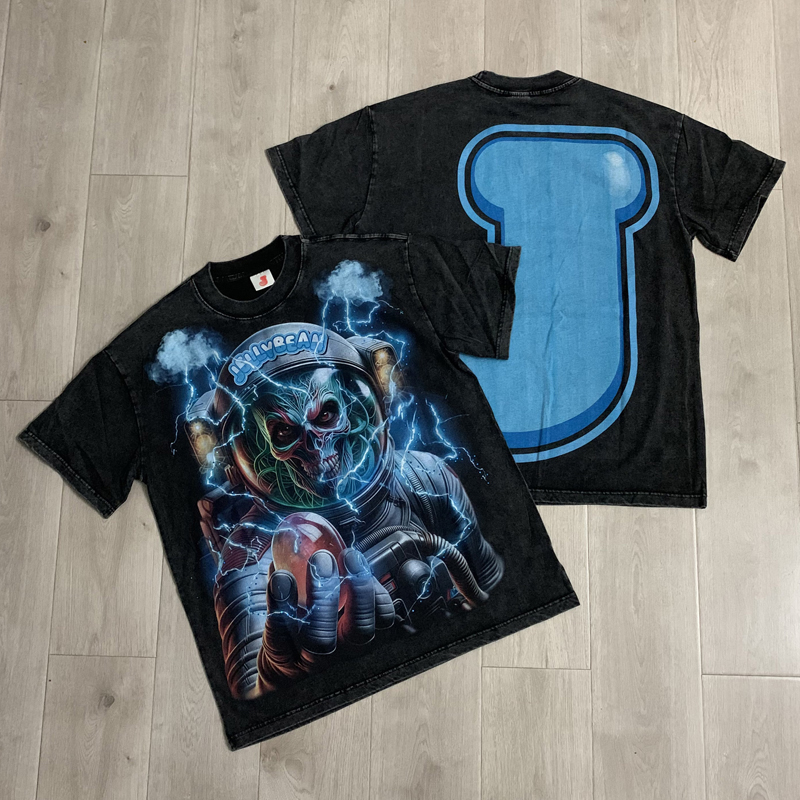 Stok T-shirt Gaya Amerika Pria - Streetwear High End Brand ulasan dan harga