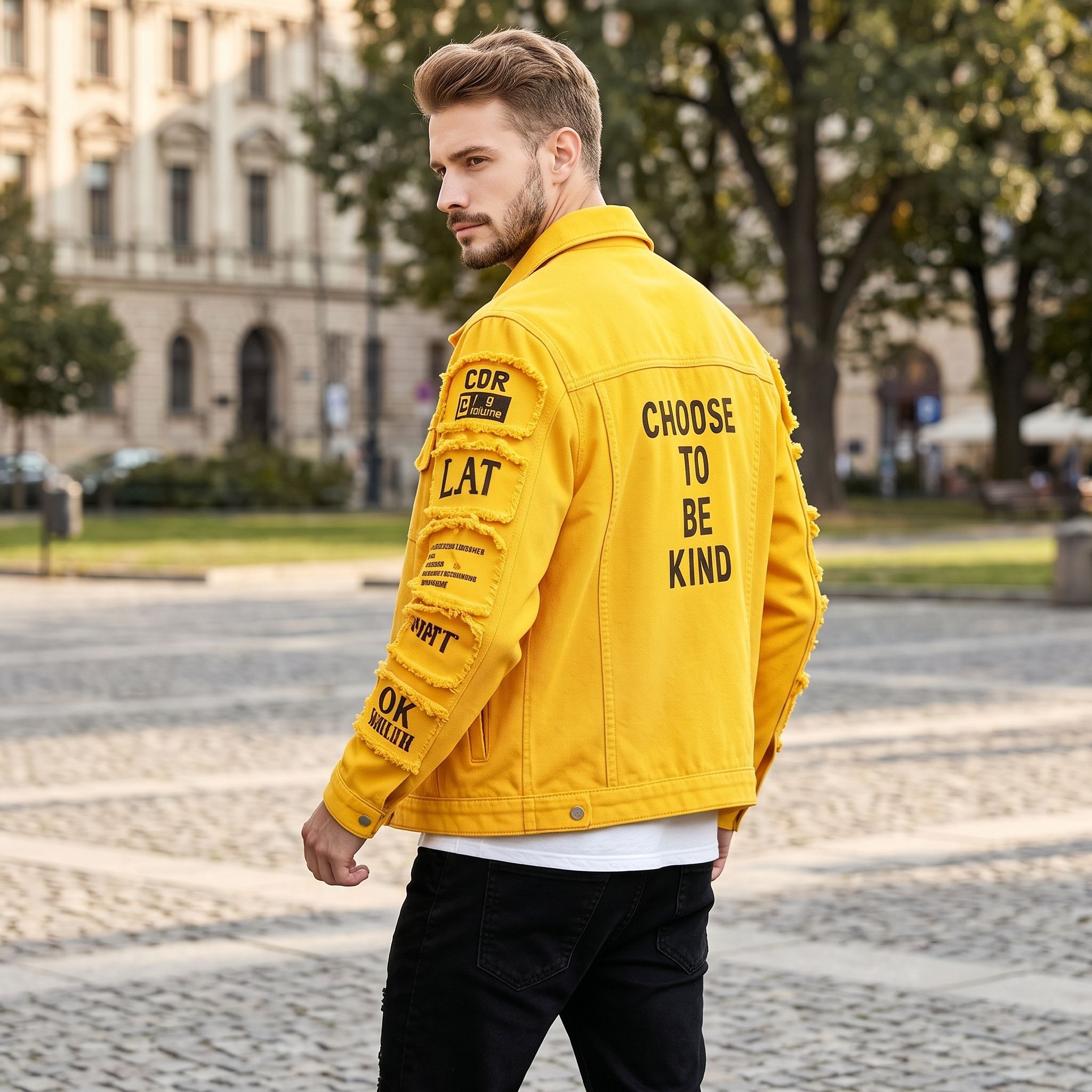 Jaket Denim Pria Eropa dan Ame - Streetwear Brand Denim ulasan dan harga